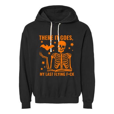 There It Goes My Last Flying F Skeletons Garment-Dyed Fleece Hoodie