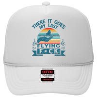 There It Goes My Last Flying Retro Halloween High Crown Mesh Back Trucker Hat