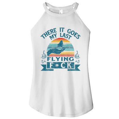 There It Goes My Last Flying Retro Halloween Women’s Perfect Tri Rocker Tank