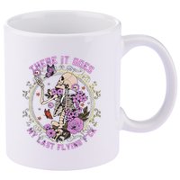 There It Goes My Last Flying Fuck Funny Sarcastic 11oz C Handle Ceramic Mug