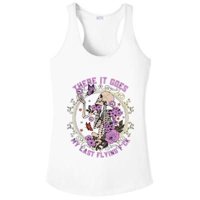 There It Goes My Last Flying Fuck Funny Sarcastic Ladies PosiCharge Competitor Racerback Tank