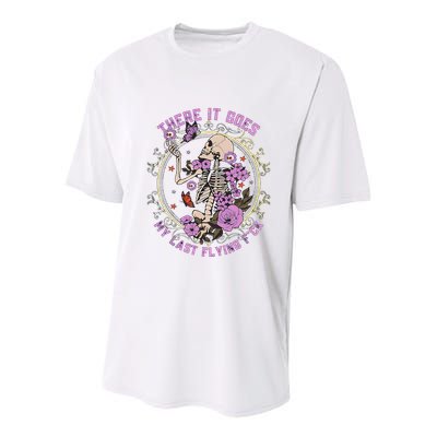 There It Goes My Last Flying Fuck Funny Sarcastic Youth Performance Sprint T-Shirt