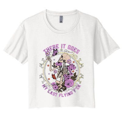 There It Goes My Last Flying Fuck Funny Sarcastic Crop Top