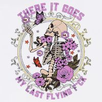 There It Goes My Last Flying Fuck Funny Sarcastic Short Acrylic Beanie