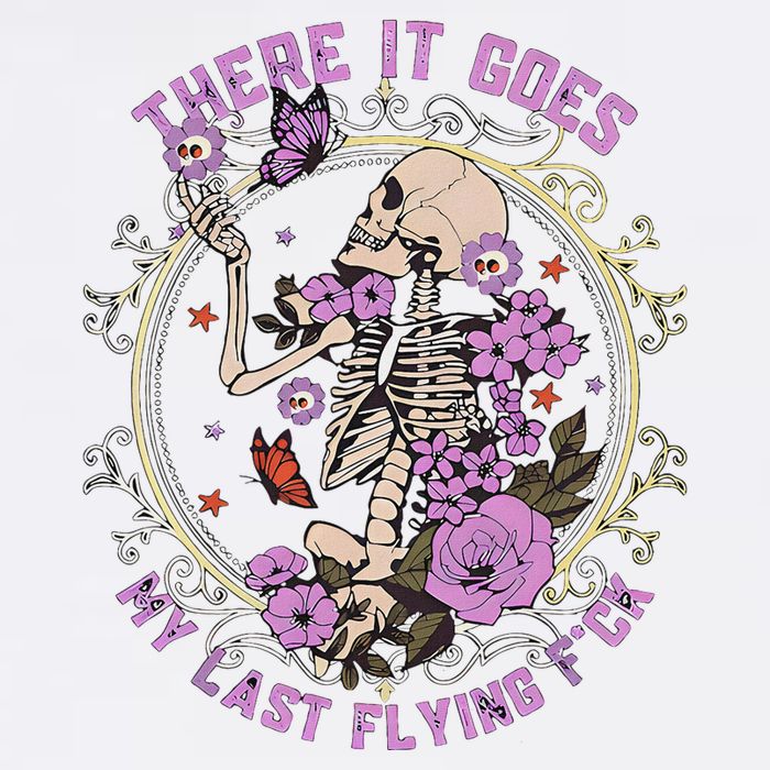 There It Goes My Last Flying Fuck Funny Sarcastic Short Acrylic Beanie