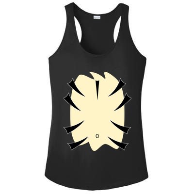 Tiger Belly Funny Halloween Costume Ladies PosiCharge Competitor Racerback Tank