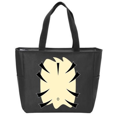 Tiger Belly Funny Halloween Costume Zip Tote Bag