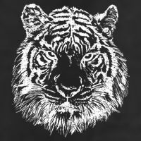 Tiger Cool Design Garment-Dyed Heavyweight T-Shirt