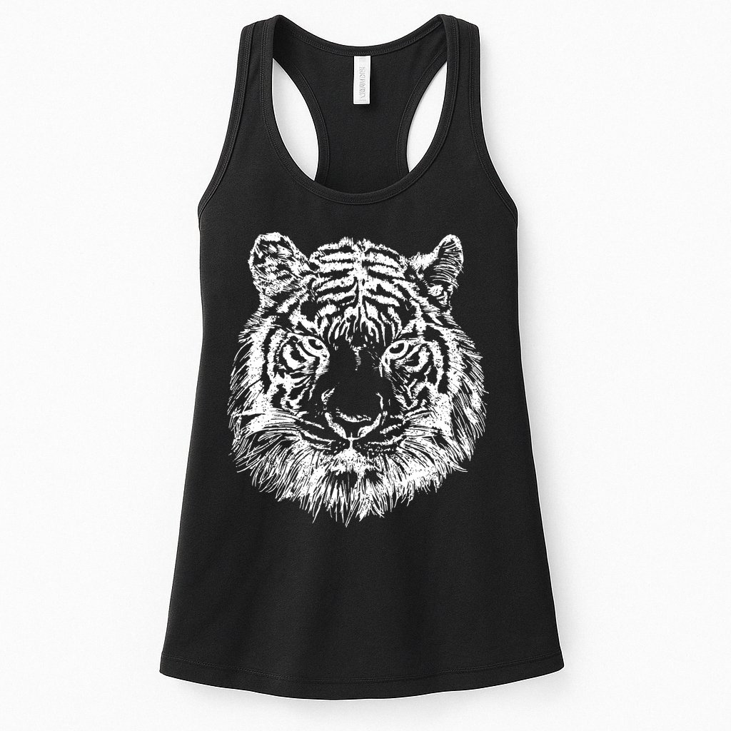 Tiger Cool Design Womens Tank Top