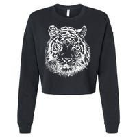 Tiger Cool Design Cropped Pullover Crew