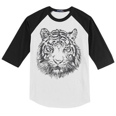 Tiger Cool Design Kids Colorblock Raglan Jersey