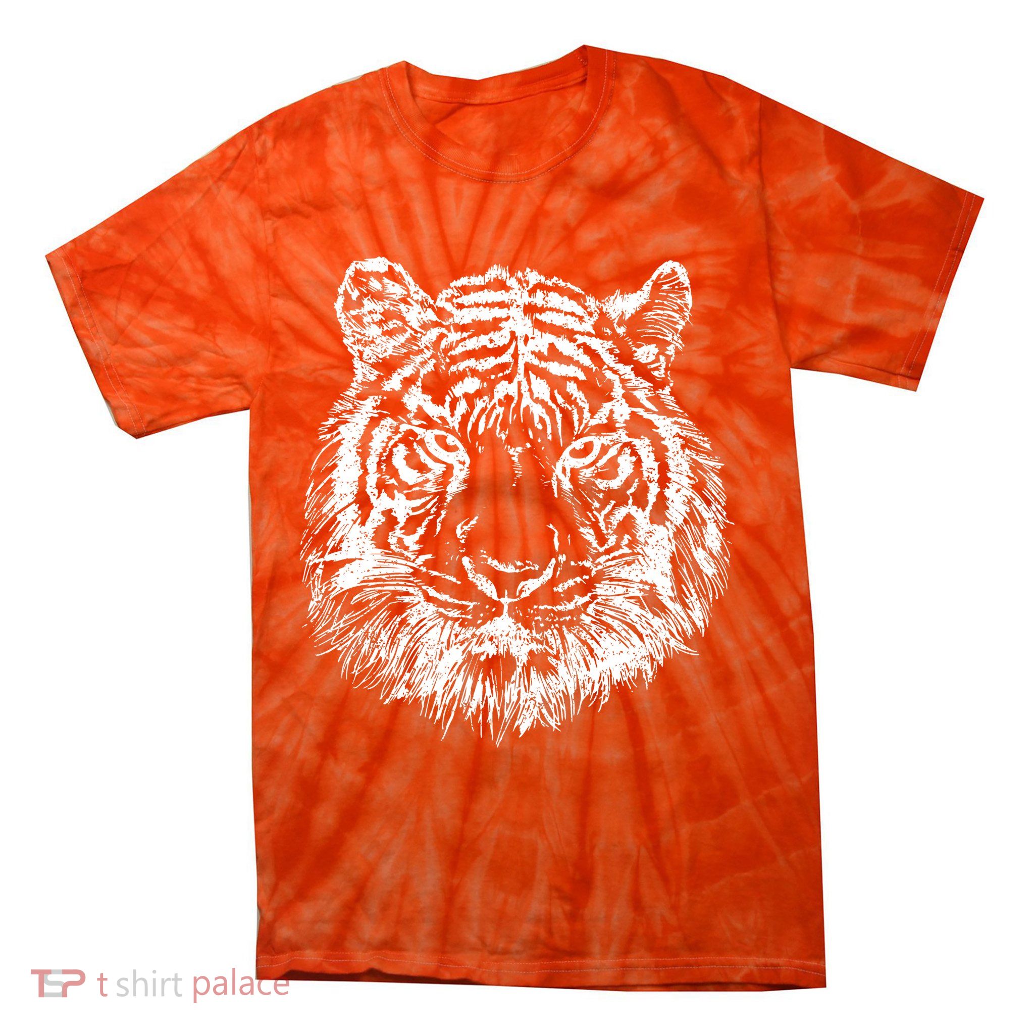 Tiger Cool Design Tie-Dye T-Shirt