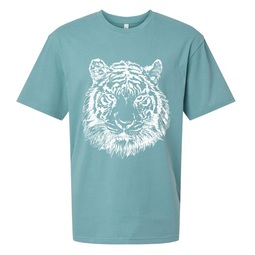 Tiger Cool Design Sueded Cloud Jersey T-Shirt