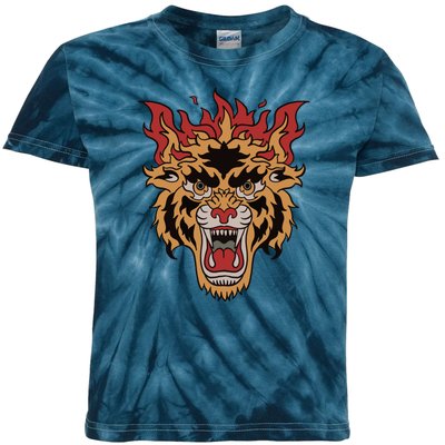 Tiger Flames Kids Tie-Dye T-Shirt