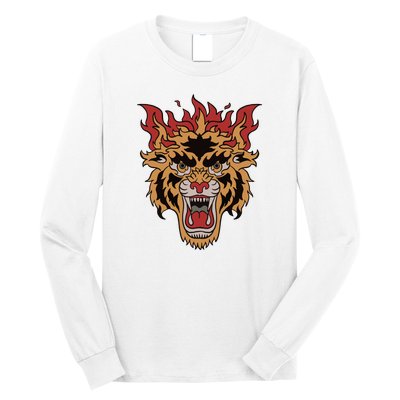 Tiger Flames Long Sleeve Shirt