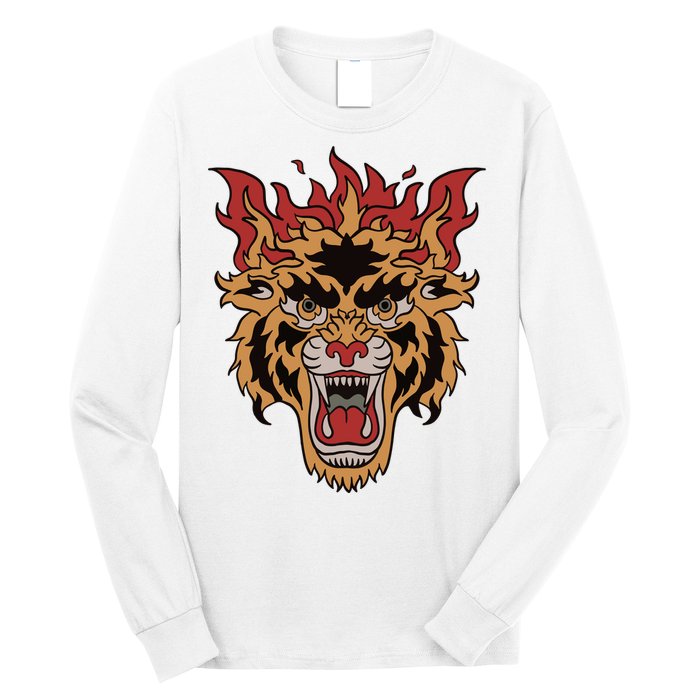 Tiger Flames Long Sleeve Shirt