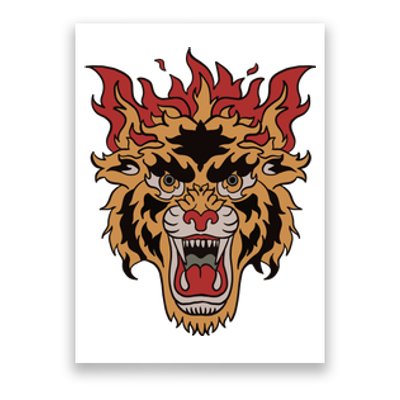 Tiger Flames Poster