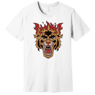 Tiger Flames Premium T-Shirt