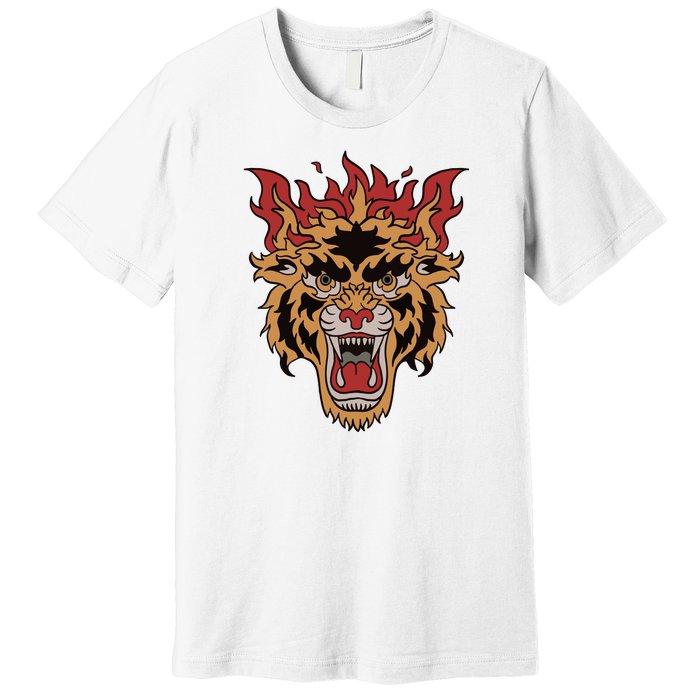 Tiger Flames Premium T-Shirt