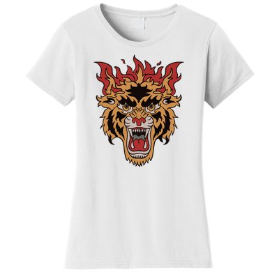 Tiger Flames Women's T-Shirt