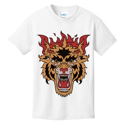 Tiger Flames Kids T-Shirt
