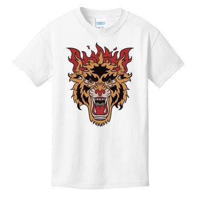 Tiger Flames Kids T-Shirt