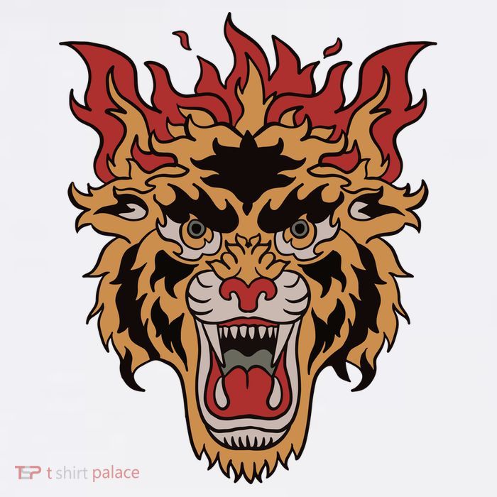 Tiger Flames Full Zip Hoodie
