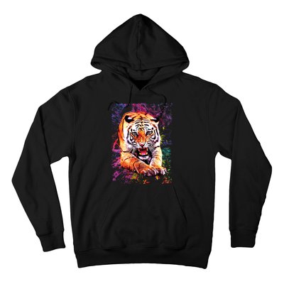 Tiger Jungle Colorful Hoodie