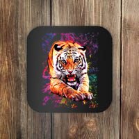 Tiger Jungle Colorful Coaster