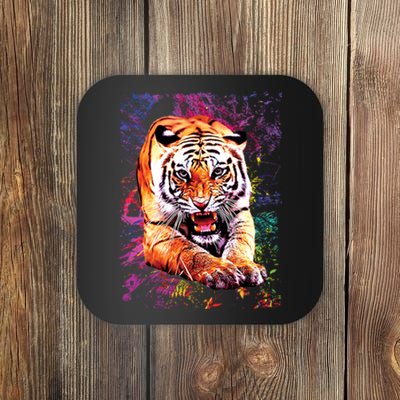 Tiger Jungle Colorful Coaster