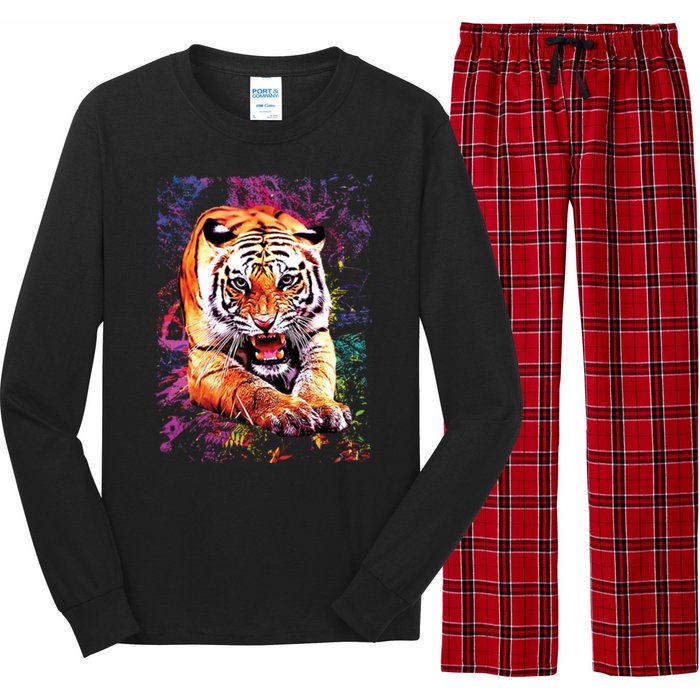 Tiger Jungle Colorful Long Sleeve Pajama Set