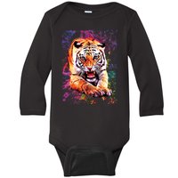 Tiger Jungle Colorful Baby Long Sleeve Bodysuit