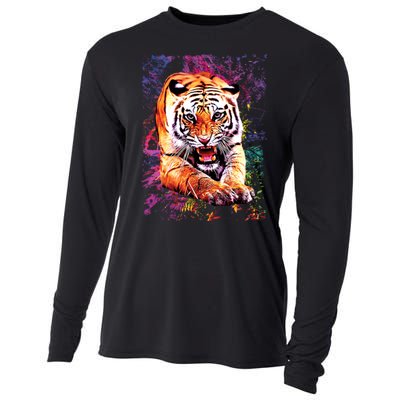 Tiger Jungle Colorful Cooling Performance Long Sleeve Crew