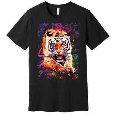 Tiger Jungle Colorful Premium T-Shirt