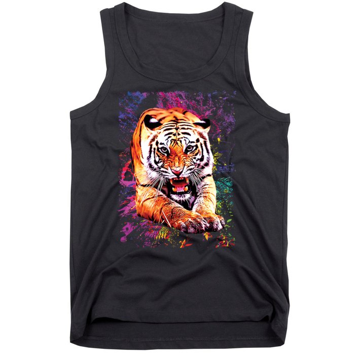 Tiger Jungle Colorful Tank Top