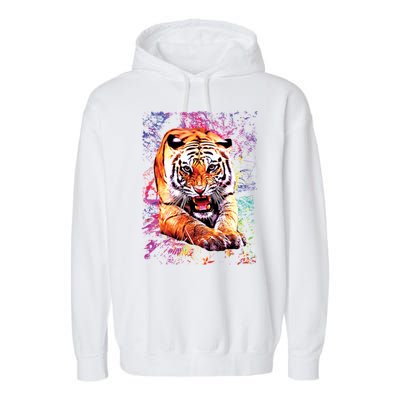 Tiger Jungle Colorful Garment-Dyed Fleece Hoodie