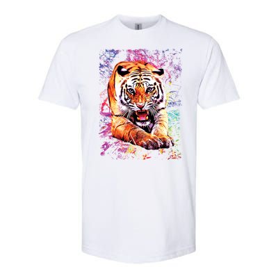 Tiger Jungle Colorful Softstyle® CVC T-Shirt