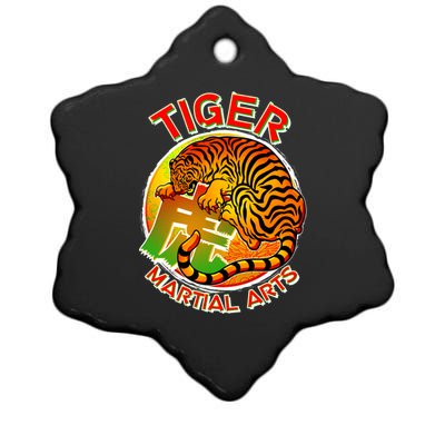 Tiger Martial Arts Ceramic Star Ornament