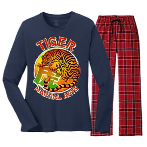 Tiger Martial Arts Women's Long Sleeve Flannel Pajama Set 