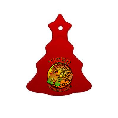 Tiger Martial Arts Ceramic Tree Ornament