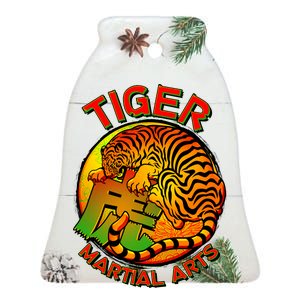 Tiger Martial Arts Ceramic Bell Ornament