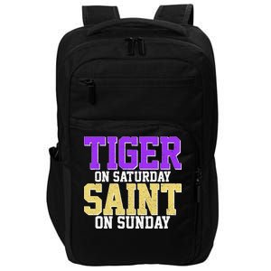 Tiger On Saturday Saint On Sunday Louisiana Football Impact Tech Backpack