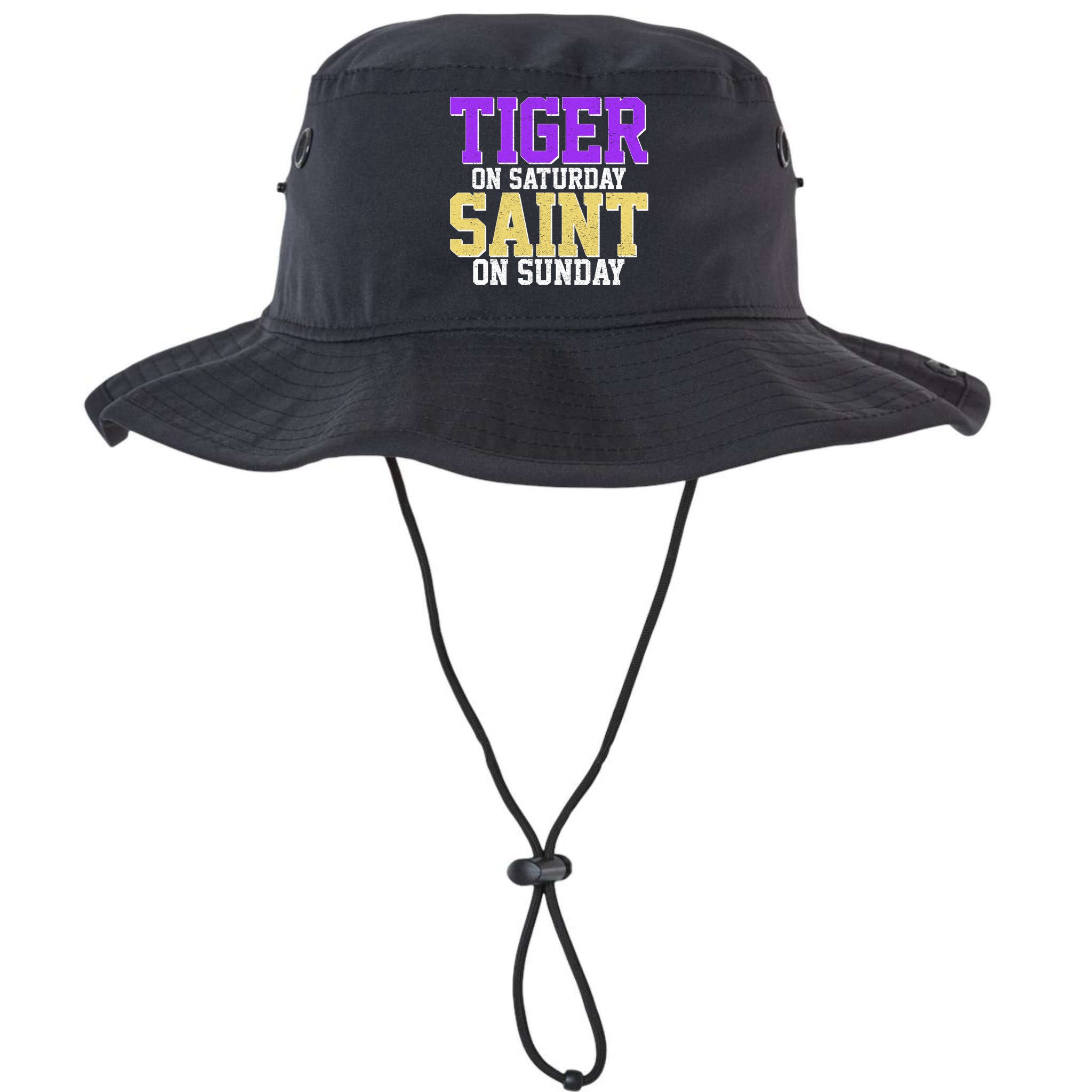 Tiger On Saturday Saint On Sunday Louisiana Football Bucket Hat