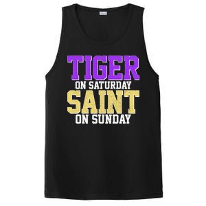 Tiger On Saturday Saint On Sunday Louisiana Football PosiCharge Competitor Tank