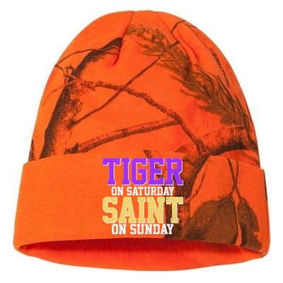 Tiger On Saturday Saint On Sunday Louisiana Football Kati Licensed 12" Camo Beanie