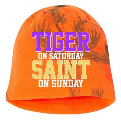 Tiger On Saturday Saint On Sunday Louisiana Football Kati - Camo Knit Beanie