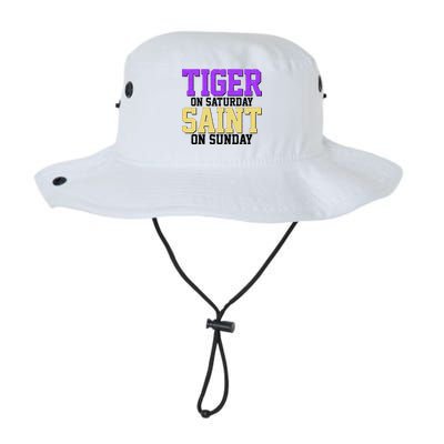 Tiger On Saturday Saint On Sunday Louisiana Football Legacy Cool Fit Booney Bucket Hat