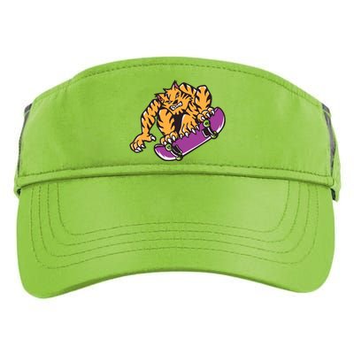 Tiger Skateboarding Cartoon Adult Drive Performance Visor