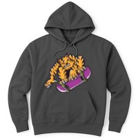 Tiger Skateboarding Cartoon Hoodie