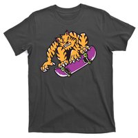 Tiger Skateboarding Cartoon T-Shirt